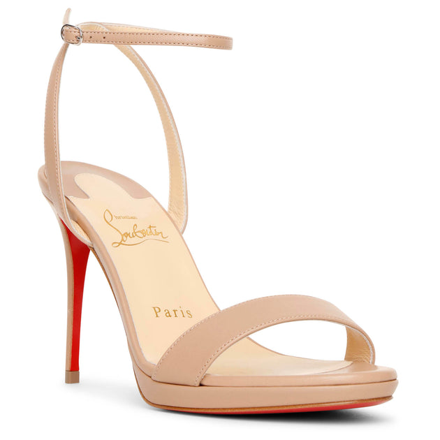Loubi Queen 120 Leather Sandals in Black - Christian Louboutin