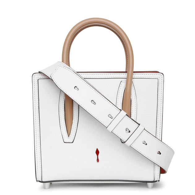 Christian Louboutin Paloma S Mini Canvas Leather Bag Tote