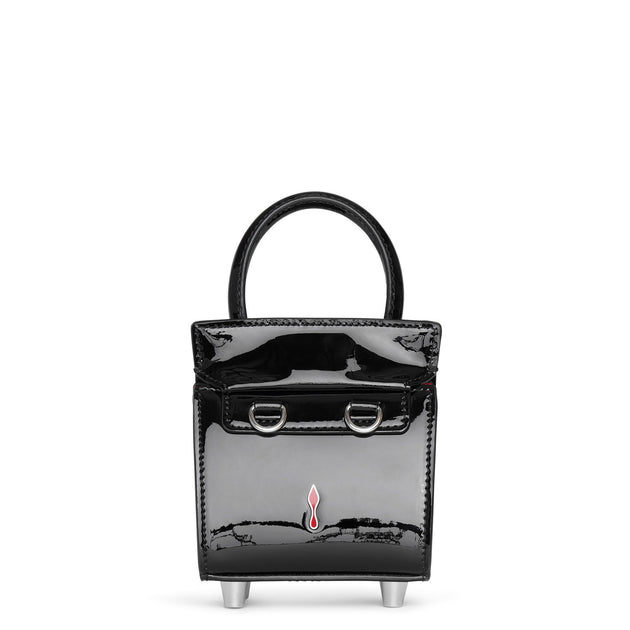 Christian Louboutin | Paloma Top Handle Nano patent black bag