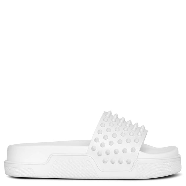 新品 クリスチャンルブタン スタッズ レザーサンダル POOL FUN 40 Christian Louboutin - クリスチャンルブタン POOL FUN FLAT