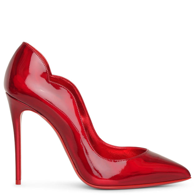 Christian Louboutin Hot Chick 100 patent red pumps Savannahs
