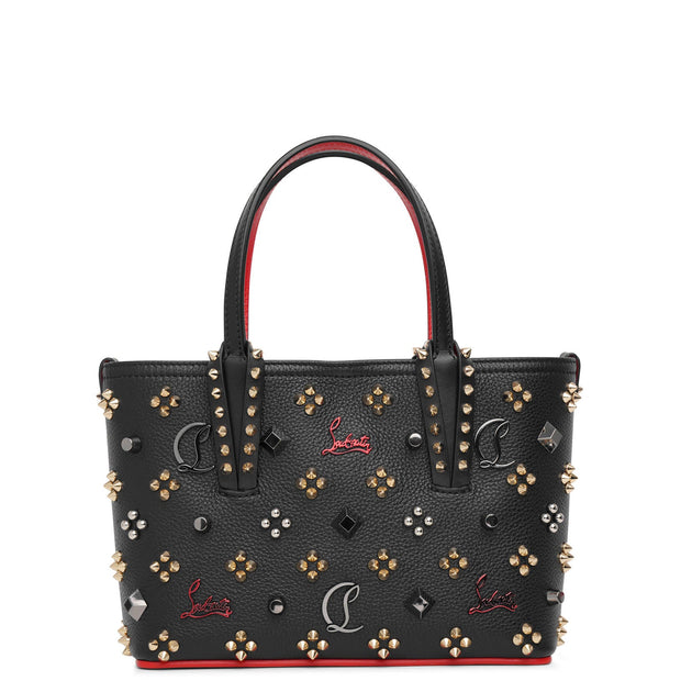 Cabata E/W nano - Tote bag - Calf leather Loubinthesky print - Bianco -  Christian Louboutin