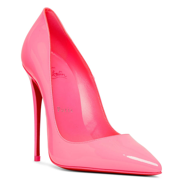 Christian Louboutin Hot Pink Leather So Kate Pumps, Size 36/US 6