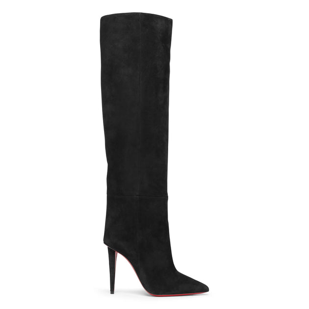 Christian Louboutin Astrilarge Botta Calf Leather Knee-High Boots 100 - Black - 40