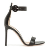 Portofino 105 black leather sandal