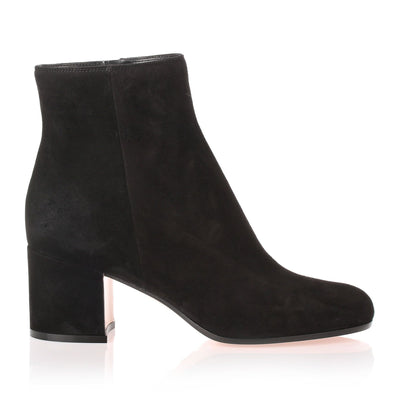 Margaux black suede ankle boot