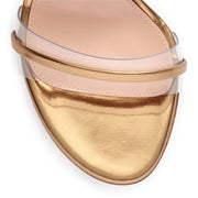 Portofino 105 pvc-trimmed bronze sandals