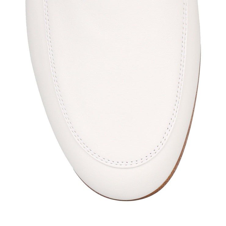 Palau white leather loafer