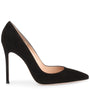 Gianvito 105 black suede pumps