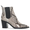 Romney natural snake ankle boots