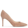 Gianvito 85 dark nude suede pumps