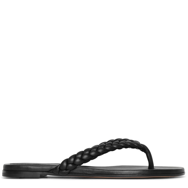 Gianvito Rossi | Tropea flat braided thong sandals | Savannahs