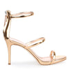 Harmony 90 rose gold metallic sandals