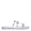 Hamony Star silver leather flat sandals