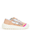 Nude leather sneakers