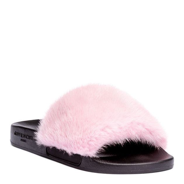 Givenchy Pink mink slide sandals Savannahs - Main Image