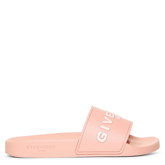 Givenchy Pink logo rubber slides Savannahs