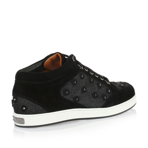 Jimmy Choo Miami black glitter sneaker Savannahs