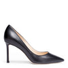 Romy 85 black leather pump