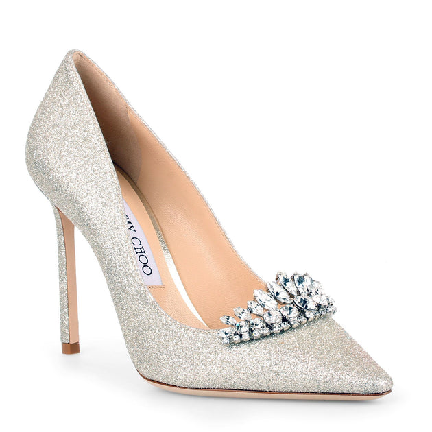 Jimmy Choo | Romy 100 dusty glitter tiara pump | Savannahs