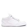 Miami white leather logo tag sneakers