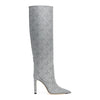 Mavis 100 silver glitter boots