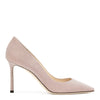 Romy 85 ballet pink glitter pumps