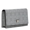 Lizzie silver glitter clutch
