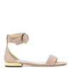 Ballet pink suede flats