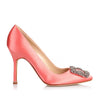 Hangisi 105 peach satin pump