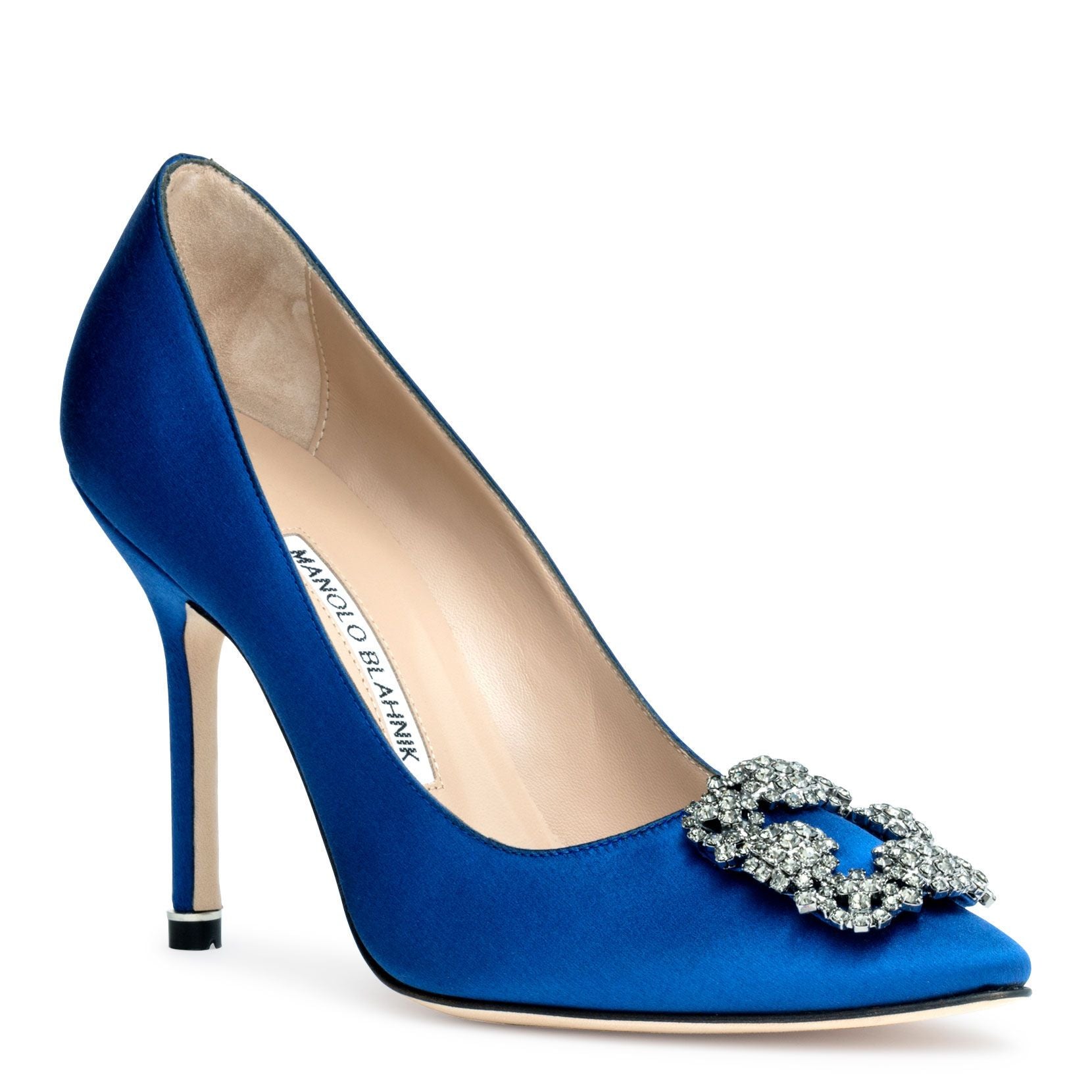 Hangisi 105 Royal blue satin pumps