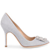 Hangisi 105 notturno silver glitter pumps