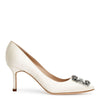 Hangisi 70 ivory satin pump