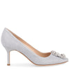 Hangisi 70 notturno silver glitter pumps
