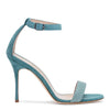 Chaosbic 105 Dusty Green Suede Snakeskin Sandals