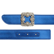 Hangisi royal blue satin 30mm belt
