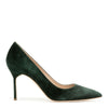 BB 90 green suede pumps