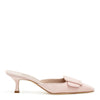 Maysale 50 dusty pink suede mules
