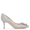 Hangisi 70 silver glitter pumps