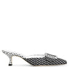 Maysale linnen polka dot mules