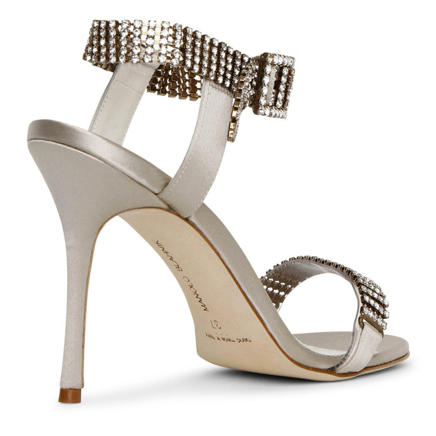 Manolo Blahnik | Bashifa jewel satin sandals | Savannahs