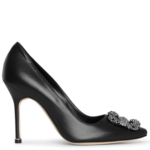 Manolo Blahnik 37 黒 Hangisi 105 MB18534S-Manolo-Blahnik-