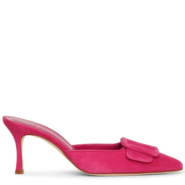 【PORTERNA】Burt suede high-heel mules Peep | Paul Andrew