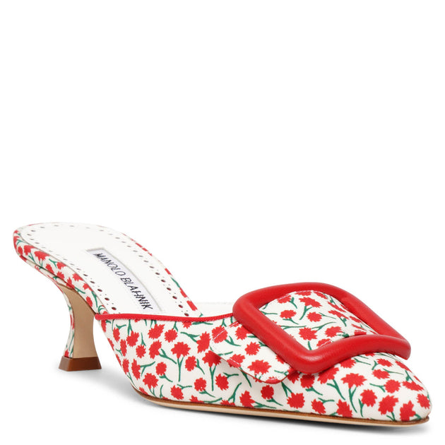 Manolo blahnik best sale red mules