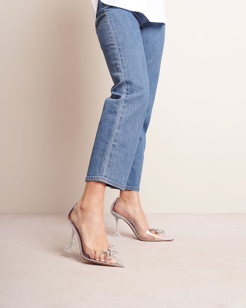 Amina Muaddi Rosie embellished pvc pumps Savannahs