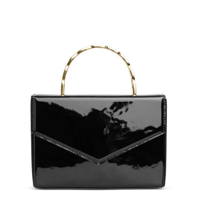 Amina Muaddi Pernille patent leather tote Savannahs