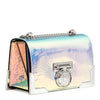 Bbox 20 silver leather shoulder bag