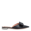 Black 10 mule flats