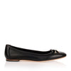 Enea black nappa ballerina