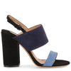 Elba 100 blue suede sandal